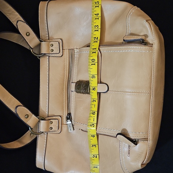 Born Concept Light Tan Faux Leather Tote Bag - Picture 11 of 12